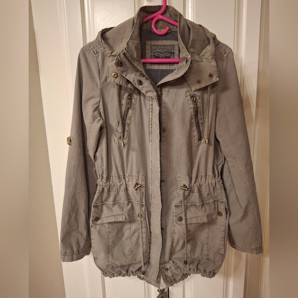 Levi's Women's Gray Hooded Jacket